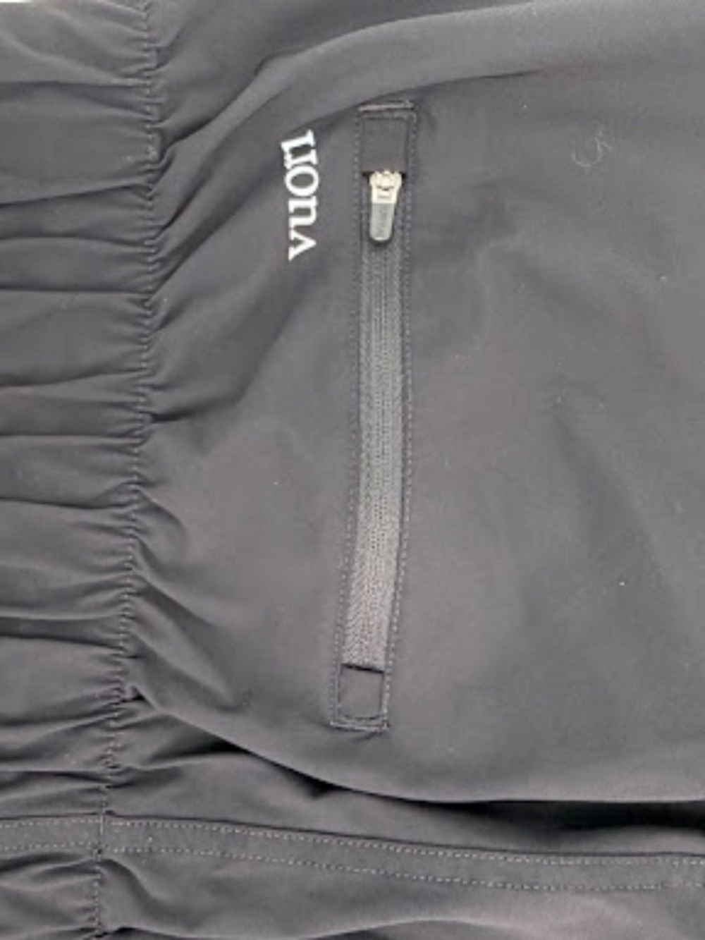 Vuori Black Ripstop Performance Jogger Pants Elastic Waist L